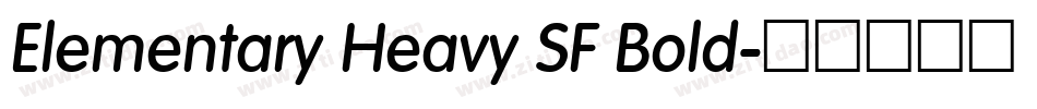 Elementary Heavy SF Bold字体转换